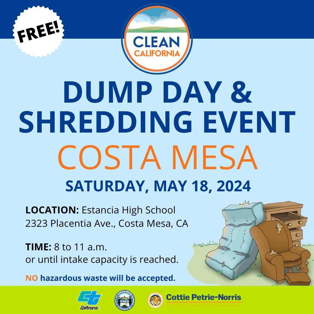 AD73 Costa Mesa Household Waste and Shredding Event