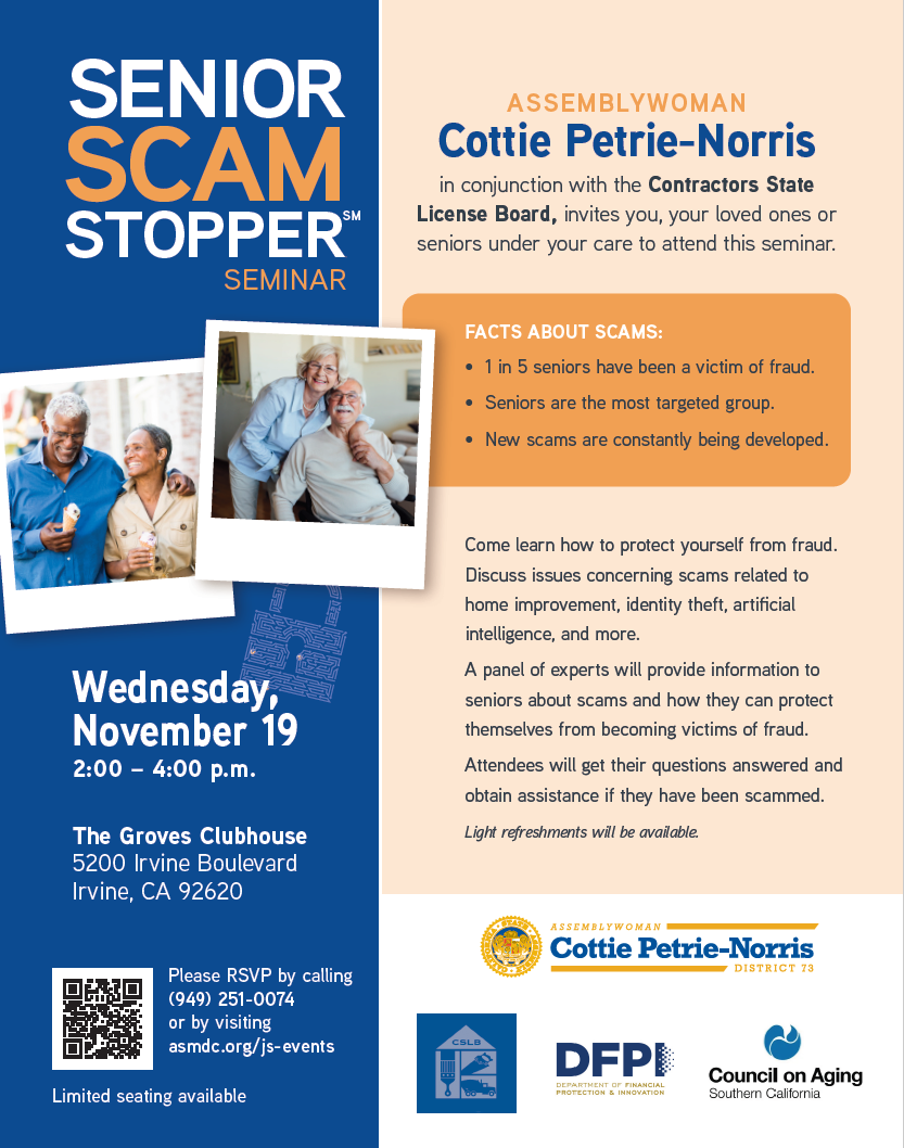 Senior Scam Stopper Seminar