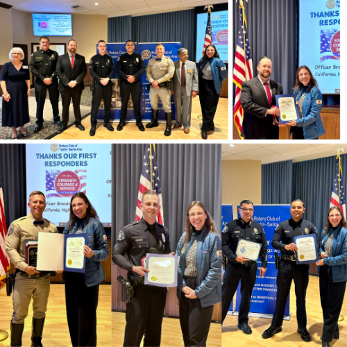 AD73 Rotary Club of Tustin-Santa Ana's Police and Firefighter Awards