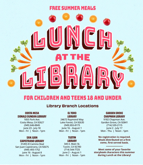 AD73 lunch at the library locations