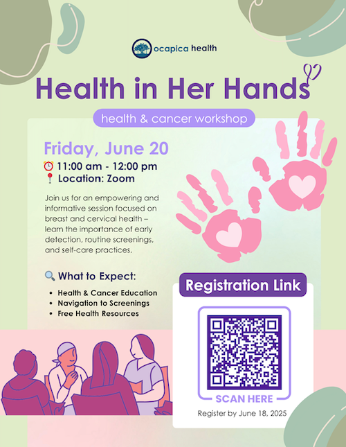 AD73 health in her hands workshop
