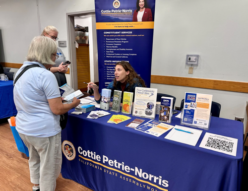 AD73 petrie norris Costa Mesa Senior Center Knowledge and Health Fair Expo