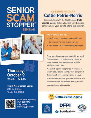 AD73 petrie norris Senior Scam Stopper Seminar