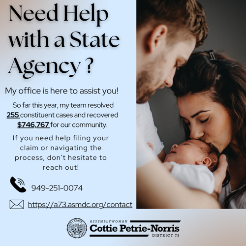 AD73 petrie norris help with state agency