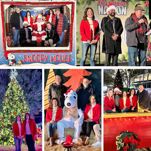 AD73 Snoopy House holiday celebration