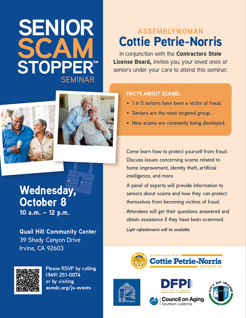 ad73 cpn irvine senior scam stopper seminar flyer