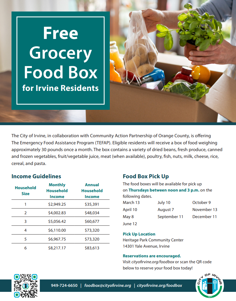 Asm. Petrie-Norris Irvine Food Box Flyer