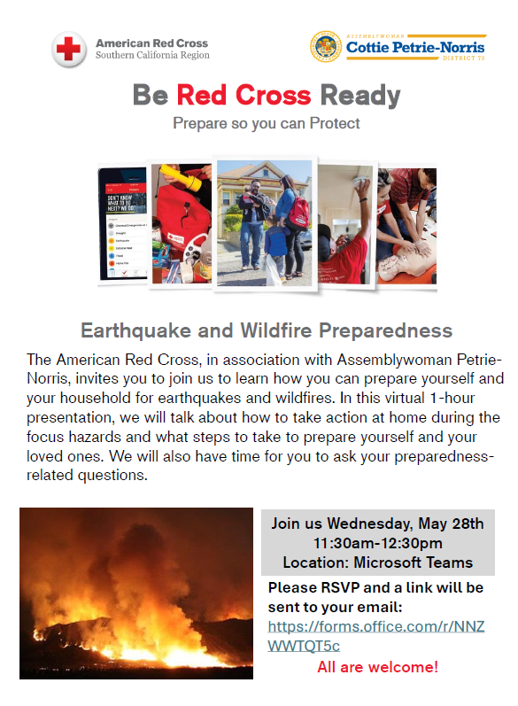 Asm. Petrie-Norris Fire Preparedness Graphic