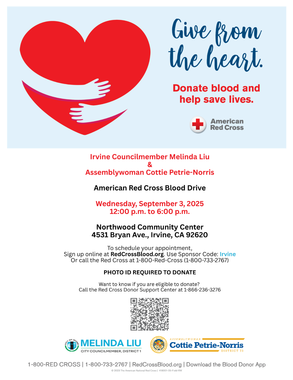 Irvine Blood Drive Graphic