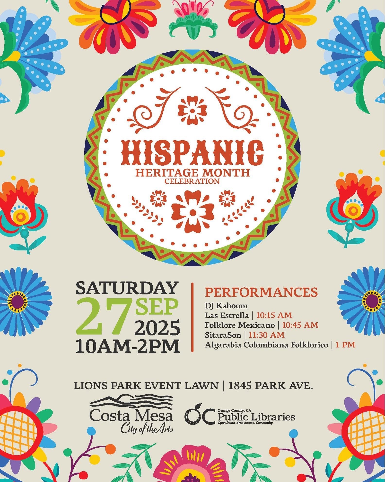 Costa Mesa Hispanic Heritage Month Celebration