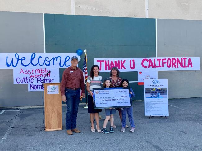 Assemblywoman presents check to BGCLB