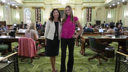 Guest Tiffany Nicole Pluciennik on the Assembly Floor