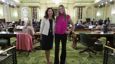 Guest Tiffany Nicole Pluciennik on the Assembly Floor