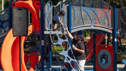 Sweet Shade Park Universal Playground Grand Opening
